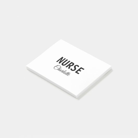 私はナース医療の専門家あなたの名前を追加文字simpl ポストイット (アングル)