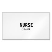私はナース医療の専門家あなたの名前を追加文字simpl マグネット名刺 (正面)