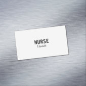 私はナース医療の専門家あなたの名前を追加文字simpl マグネット名刺 (インサイチュ)