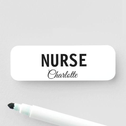 私はナース医療の専門家あなたの名前を追加文字simpl 名札 (インサイチュ)