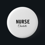 私はナース医療の専門家あなたの名前を追加文字simpl 缶バッジ<br><div class="desc">専門シンプルテンプレート</div>