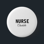 私はナース医療の専門家あなたの名前を追加文字simpl 缶バッジ<br><div class="desc">専門シンプルテンプレート</div>