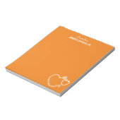 私はナース聴診器パーソナライズされた名エレガントだ ノートパッド (回転)