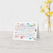 私はナース カード (黄色い花)