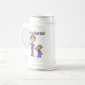 私はナースTシャツとギフトだ ビールジョッキ (正面左)