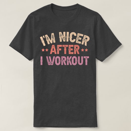 私はニケル後のトレーニング  Tシャツ (デザイン正面)