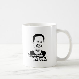 私はニックと同意します コーヒーマグカップ