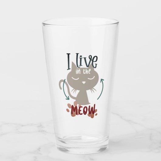 私はニャーに住んでいる タンブラーグラス (正面)