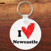 私はニューキャッスルが大好き キーホルダー (正面)