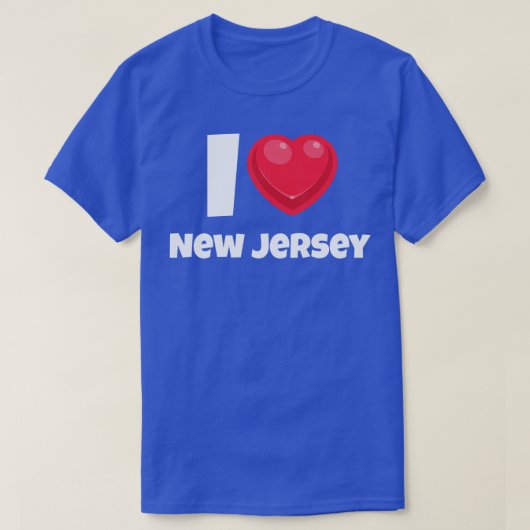 私はニュージャージーが大好き1 Tシャツ (デザイン正面)