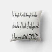 私はニュージャージーの装飾用クッションから クッション (裏面)