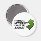 私はニュージャージー出身です。嫉妬しないで。 マグネット (正面/裏面)