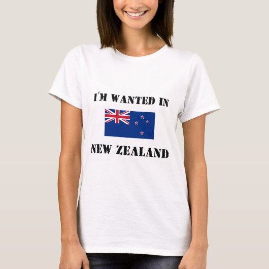 私はニュージーランドで望まれます Tシャツ (正面)