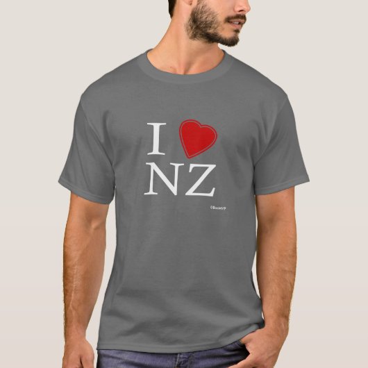 私はニュージーランドを愛します Tシャツ (正面)