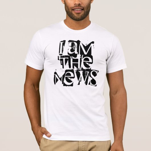 私はニュースです Tシャツ (正面)