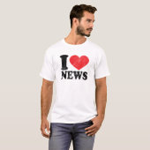 私はニュースの基本的なTシャツを愛します Tシャツ (正面フル)