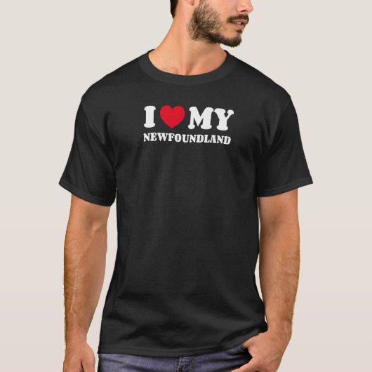 私はニューファンドランドが大好き Tシャツ (正面)