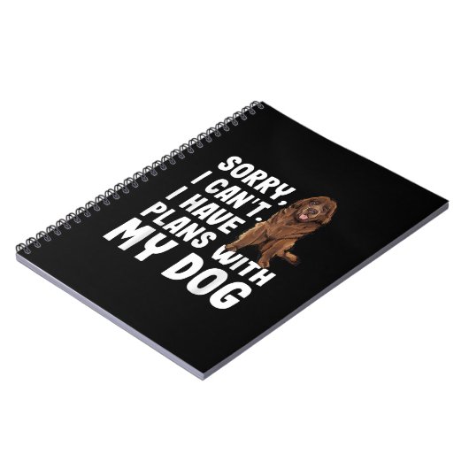 私はニューファンドランドの犬と予定が入っていなくてごめんなさい ノートブック (左側)