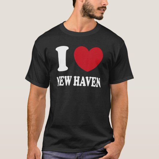 私はニューヘブンが大好き Tシャツ (正面)