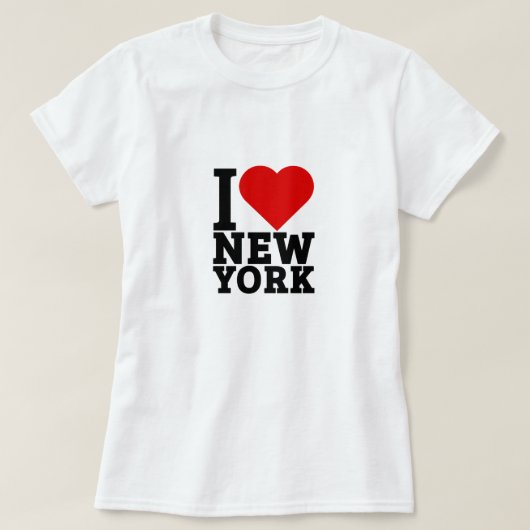 私はニューヨークが大好きだ Tシャツ (デザイン正面)