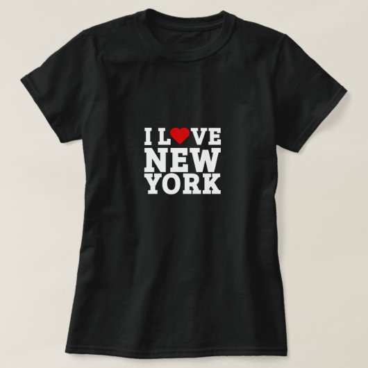 私はニューヨークが大好きだ Tシャツ (デザイン正面)
