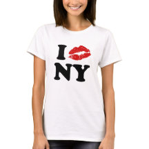 私はニューヨークが大好き |赤い口紅キスをするxxx