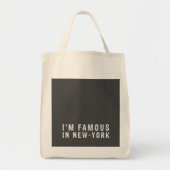 私はニューヨークで有名だ トートバッグ (正面)
