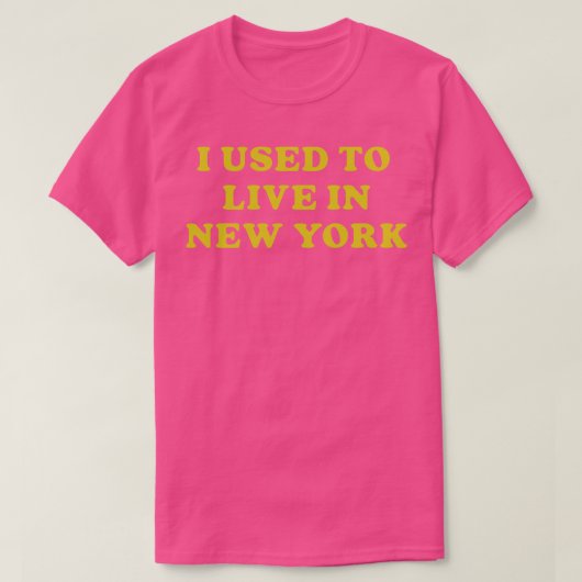 私はニューヨークに住んでいた Tシャツ (デザイン正面)