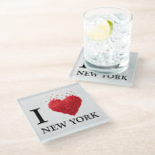 私はニューヨークのハートを愛します ガラスコースター (アングル)