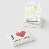 私はニューヨークのハートを愛します ストーンコースター (横)
