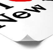 私はニューヨークのポスターが大好き ポスター (角)