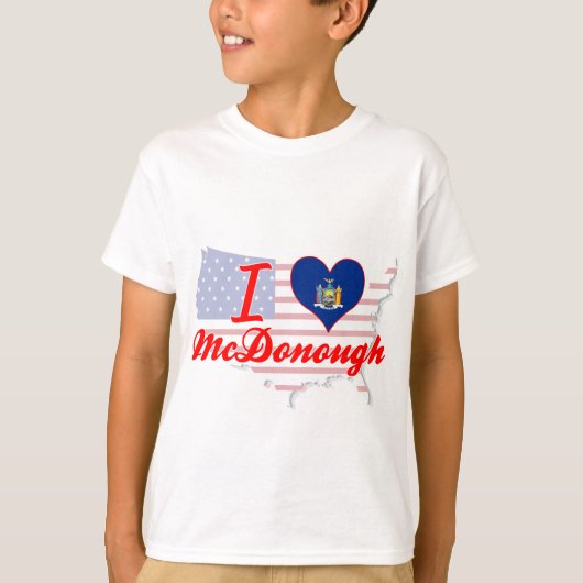 私はニューヨークのマクドナーを愛している Tシャツ (正面)