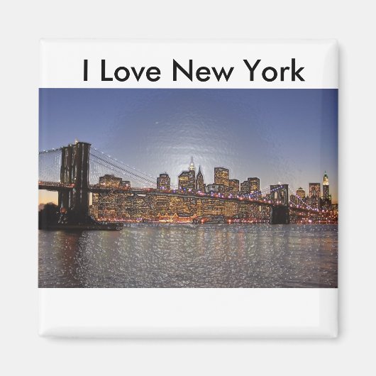 私はニューヨークのマグネットが大好き マグネット (正面)