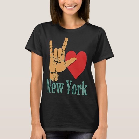 私はニューヨークの愛のサインNY Tシャツ (正面)