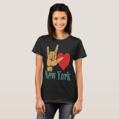 私はニューヨークの愛のサインNY Tシャツ (正面フル)