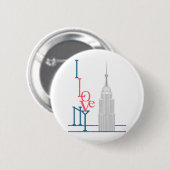 私はニューヨークを愛します 缶バッジ (正面&裏面)