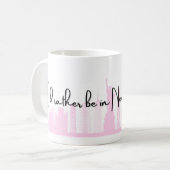 私はニューヨーク市のタンブラーに行きたい コーヒーマグカップ (正面左)