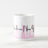 私はニューヨーク市のタンブラーに行きたい コーヒーマグカップ (中央)