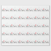 私はニューヨーク、ハートが大好きです ラッピングペーパー (フラット)