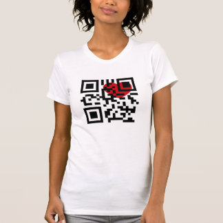 私はニューヨークQR -速い応答コード--を愛します Tシャツ