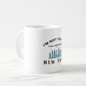 私はニュー熱狂するヨーク出身ではない コーヒーマグカップ (正面左)