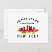 私はニュー熱狂するヨーク出身ではない ポストカード (正面/裏面)