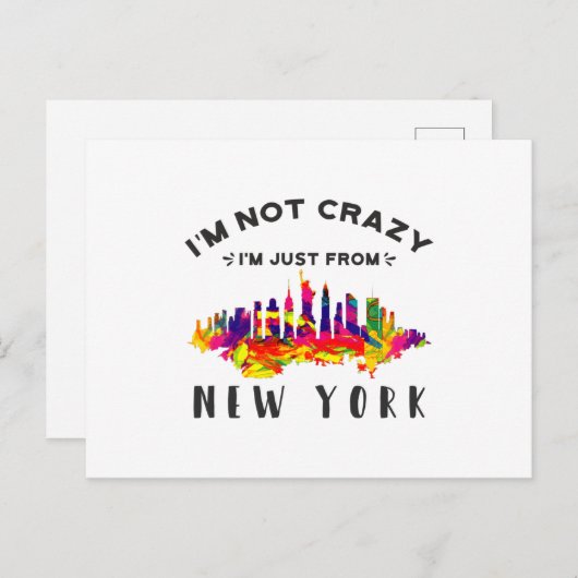 私はニュー熱狂するヨーク出身ではない ポストカード (正面/裏面)