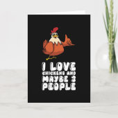 私はニワトリが大好きで、3人くらいかな カード (正面)