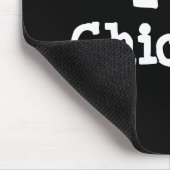 私はニワトリが大好きカスタムでパーソナライズされたす マウスパッド (コーナー)