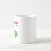 私はニワトリが大好きフムスかわいい コーヒーマグカップ (中央)