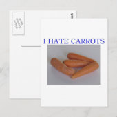私はニンジンが嫌いだ ポストカード (正面/裏面)