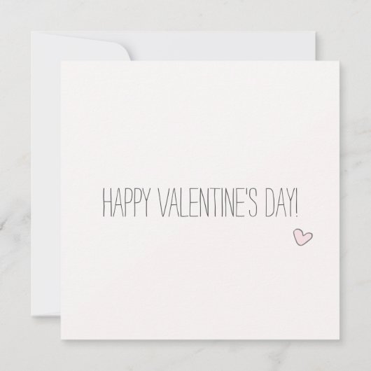 私はニンジンよりも愛し – バレンタインデー (裏面)