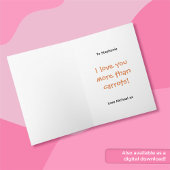 私はニンジン豚バレンタインよりも愛している カード