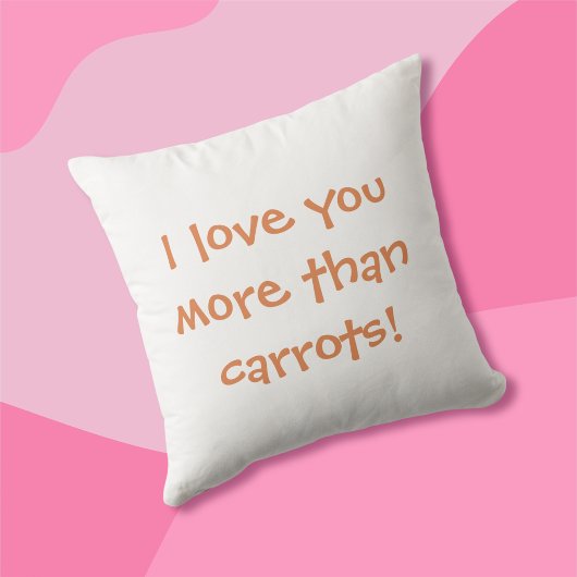 私はニンジン豚バレンタインよりも愛している クッション